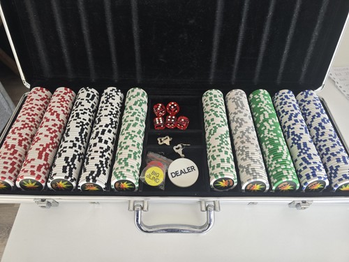 Poker set 500pc cannabis - set,