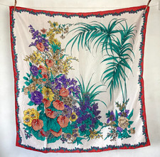 Vintage Silk Square Neck Scarf