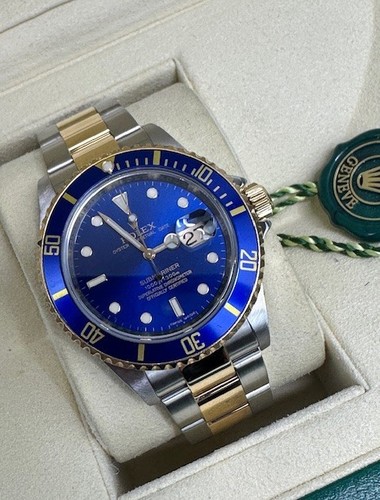 Rolex bluesy submariner 18k - ,