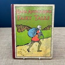 ANTIQUE HARDBACK HANS ANDERSENS FAIRY TALES CHILDREN BOOK ILLUSTRATED VINTAGE