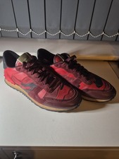 Valentino Garavani Men's Rockrunner Trainers Red size 44 in excellent condition 
