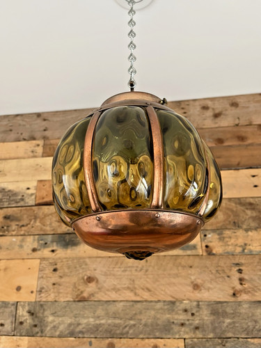 Mid century amber copper - century,