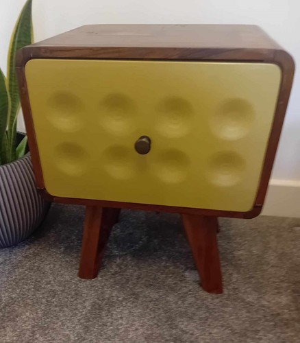 Retro side bedside - table, with