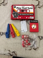 Play that Tune Game with three kazoos in good condition with cards 