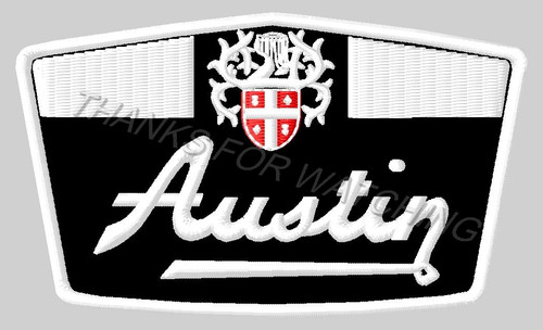 Austin embroidered patch - embroidered,