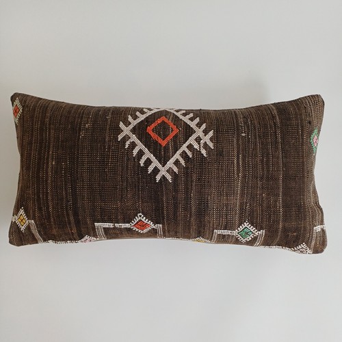 Moroccan cactus silk cushion - moroccan,