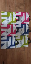6 small next used plastic carrier bags