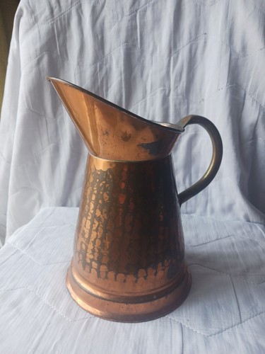 Vintage large copper jug - copper,