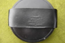 Swaine Adeney Black Leather Set of 6 Coasters and Retainer/Holder