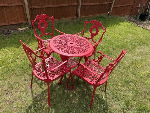 Cast iron garden table - iron,