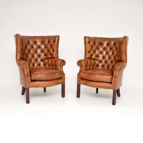 Pair antique leather - antique,
