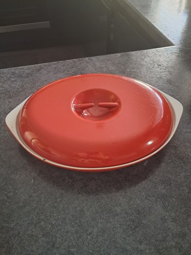 Vintage cast iron enamel - vintage,
