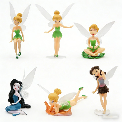 6pcs set anime tinkerbell - 6pcs/set,