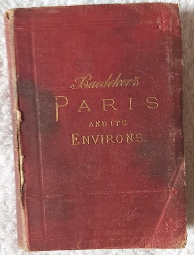 1878 baedeker paris environs - &,