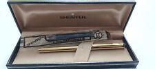 Vintage Sheaffer gold plated fountain pen boxed and unused