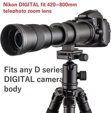 Nikon DIGITAL fit 420 800mm zoom lens D3100 D3200 D3300 D3400 D3500 D5500 & More