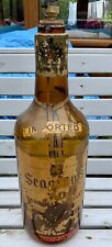 1950s HUGE 1 Gallon Seagram's 7 Whiskey Glass Bottle Paper Label 19" Tall LARGE!