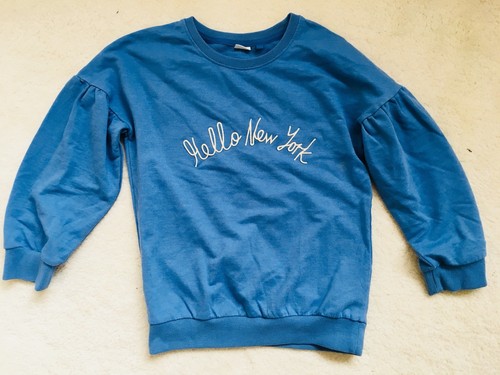 Girls blue knitwear - blue,