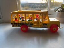 fisher-price vintage classic toys - American School Bus - Pull along