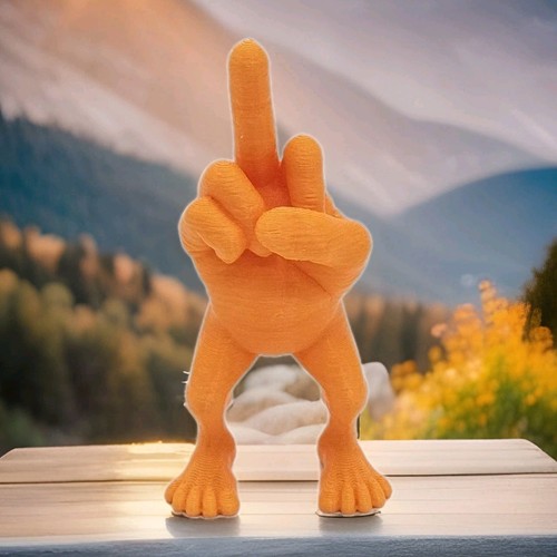 Middle finger hero man - hero, figure