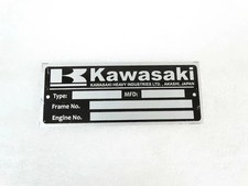3X DATA PLATES For Kawasaki Z1