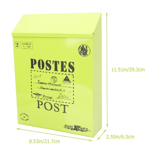 Wall mount letter box iron - box,