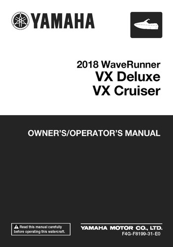 Yamaha owners manual - owners, 2018