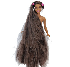 Barbie Fashionista Curvy Articulated Mattel Brunette Extra Nude Doll