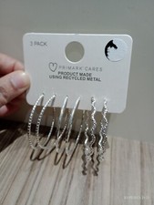 PRIMARK EARRINGS 3 PACK HOOP