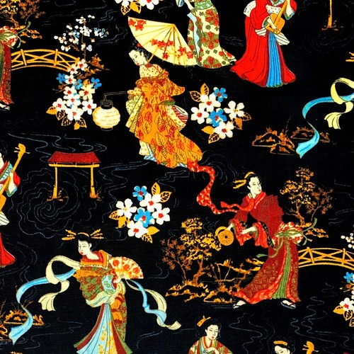 Japanese geisha cherry blossom - geisha,