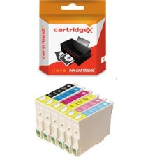 6 Non-OEM Ink Cartridge Set For Epson Stylus Photo R200 R220 R300 R300M R320