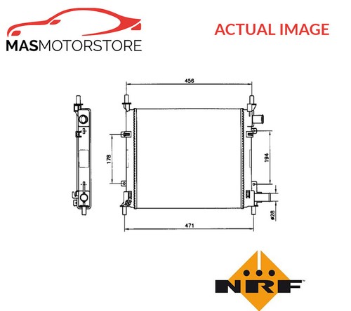 Engine cooling radiator nrf - engine,
