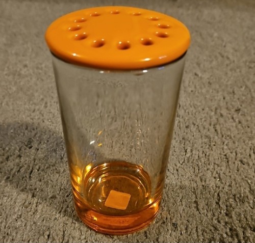 Vintage partylite orange clear - partylite, orange/clear