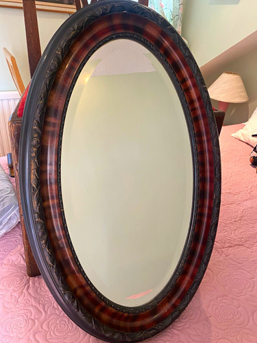 1920 original oval mirror - original,