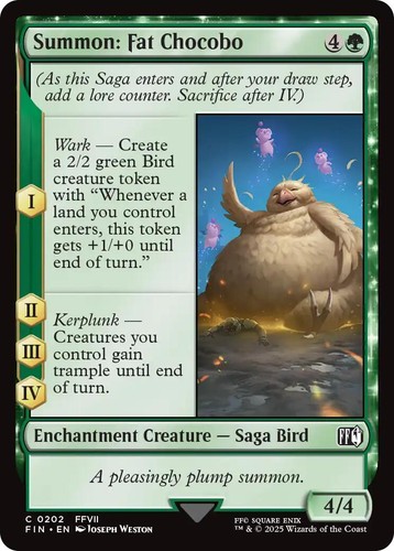 Summon fat chocobo fin - nm, [fin