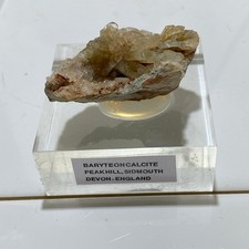 BARYTE ON CALCITE : PEAK HILL