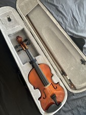 Violin with case, bow, wax and