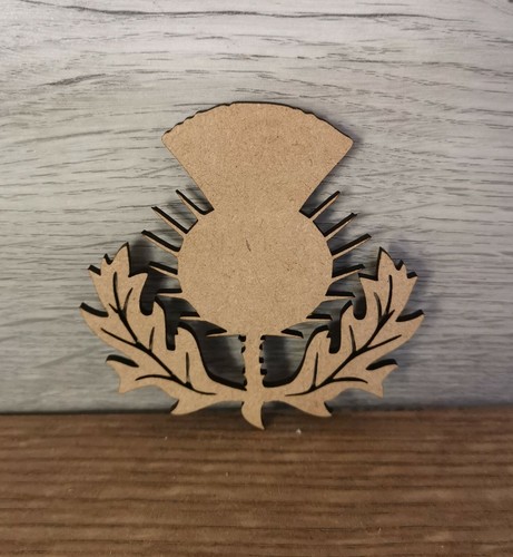 Wooden mdf scottish thistle - wooden,