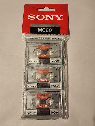Sony microcassette 3 - mc-60,