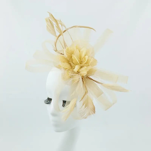 Elegant mesh flowers feather - mesh, &