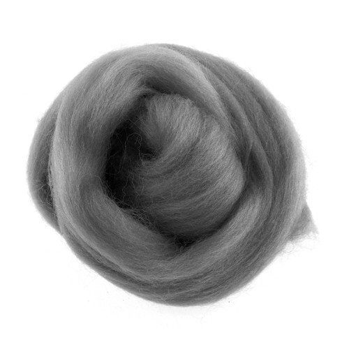 Natural wool roving - natural,