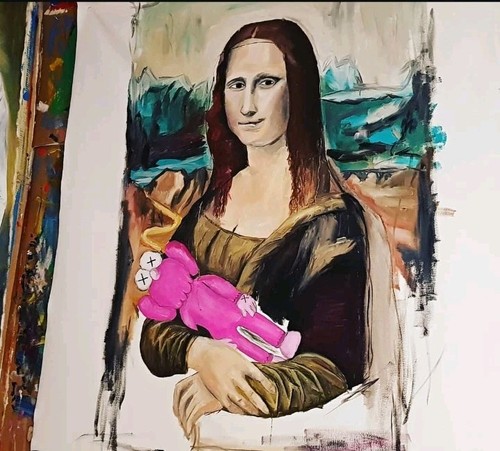 Painting manuel mané mona - manuel, "mona