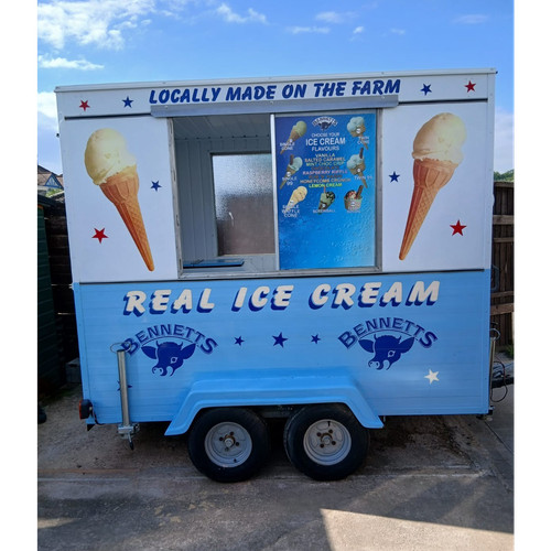 Ice cream trailer - ice,
