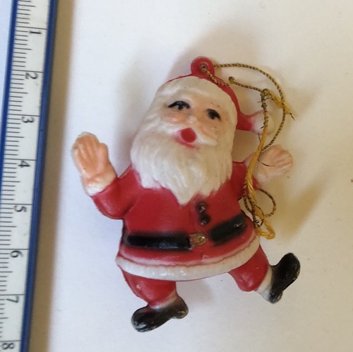 Vintage red white - white, santa
