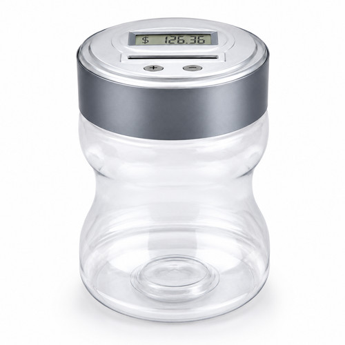 Digital coin counter jar - digital,