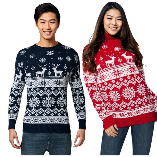 Red black christmas - christmas, jumpers
