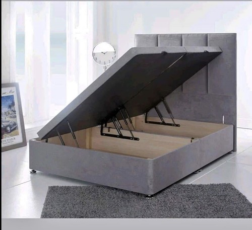 Velvet ottoman gaslift divan - gaslift,