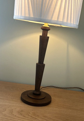 Vintage art deco turned - vintage, oak