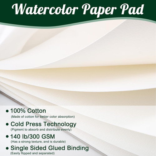 Watercolour paper pad 300 - a4,