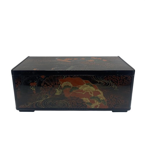 Black metal tissue box - black, cover